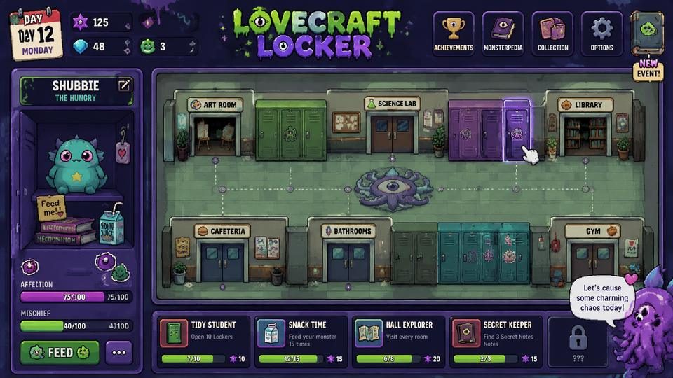 Lovecraft Locker 操作界面 玩法截图 4
